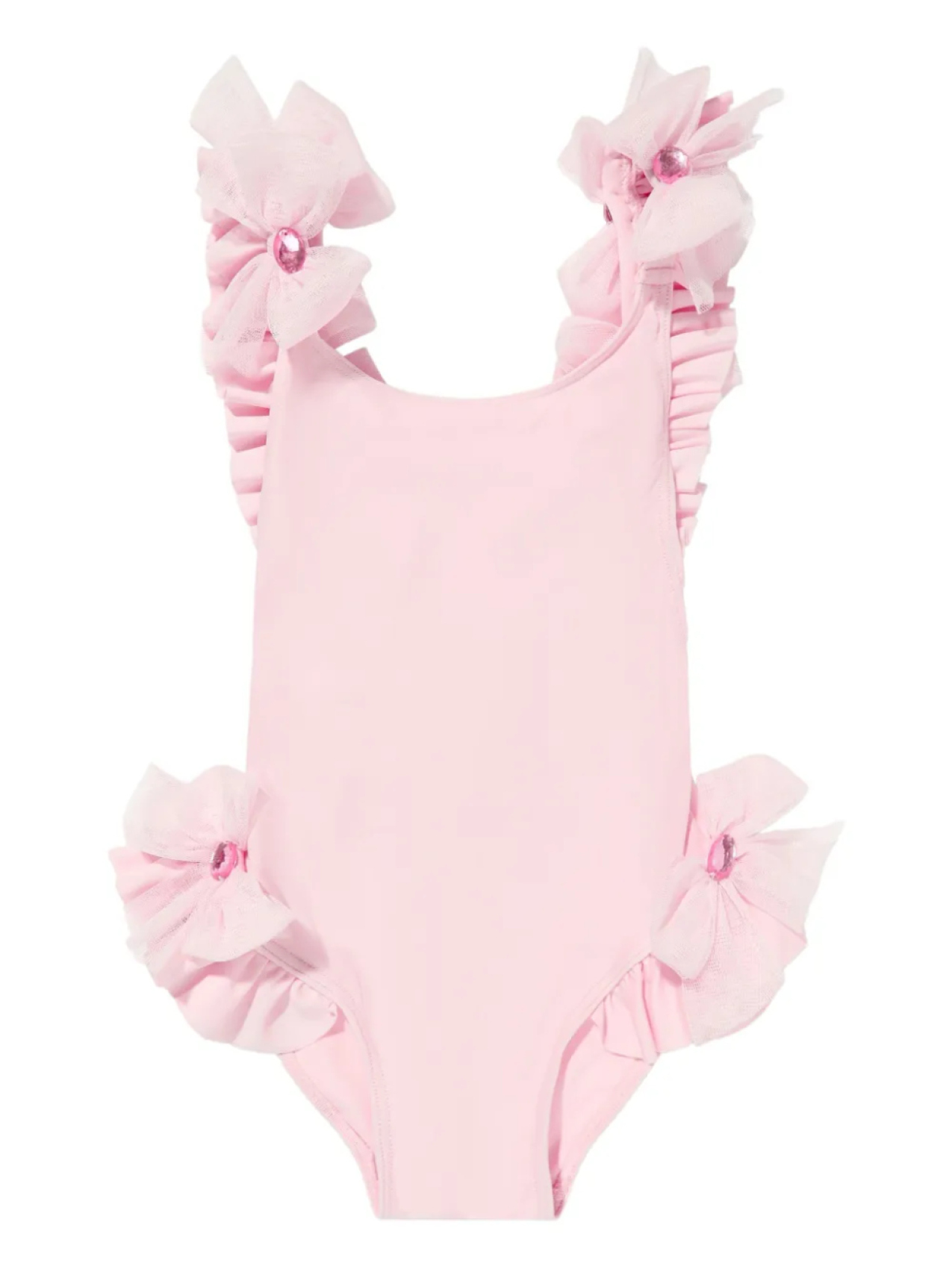 

SELINIACTION KIDS купальник с бантами и оборками, розовый