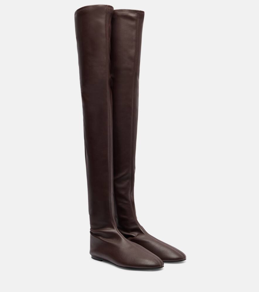 Ботфорты из стрейч-кожи Proenza Schouler, Mahogany