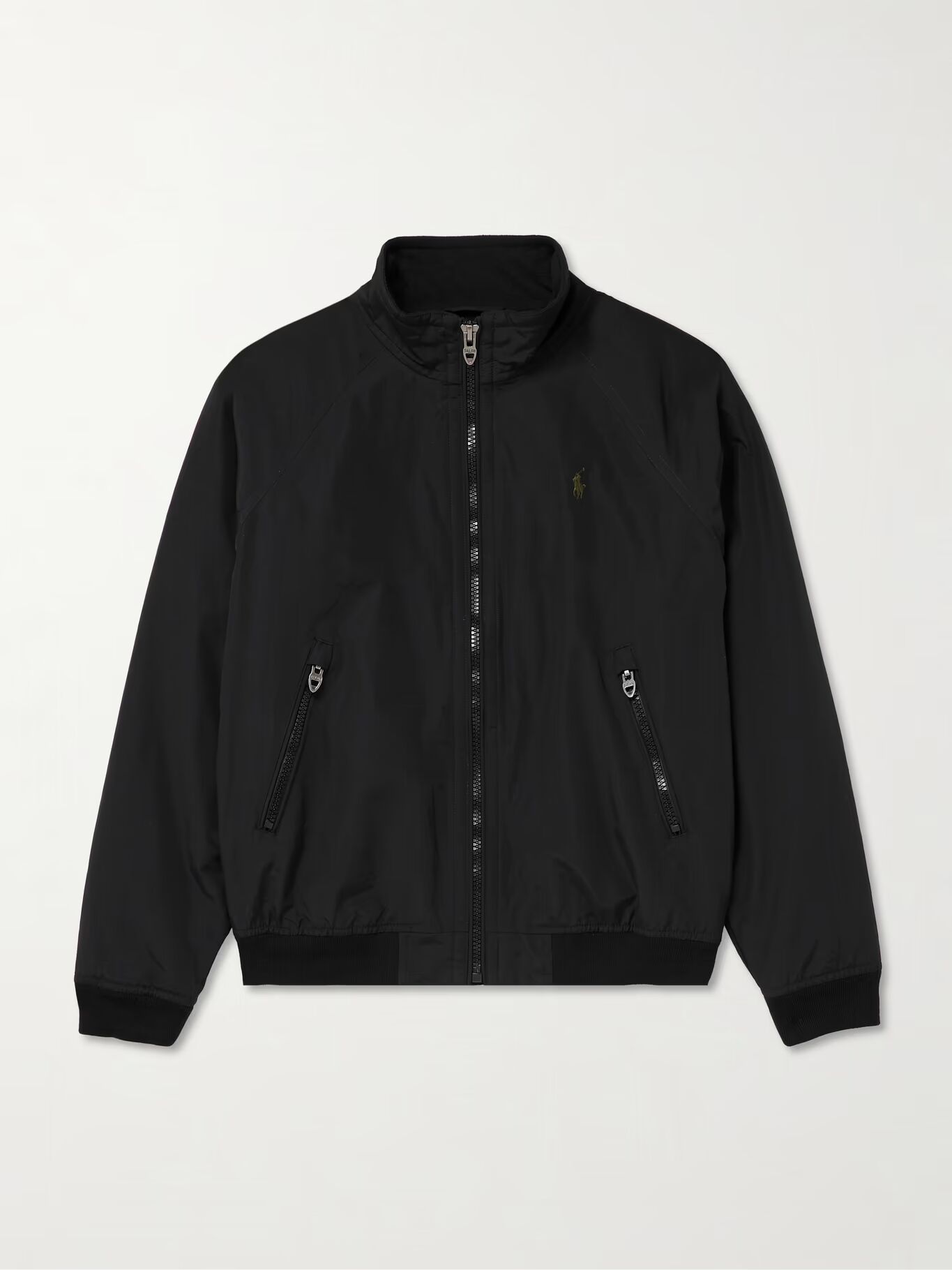 

Куртка-бомбер из смеси хлопка и нейлона с вышитым логотипом POLO RALPH LAUREN, черный