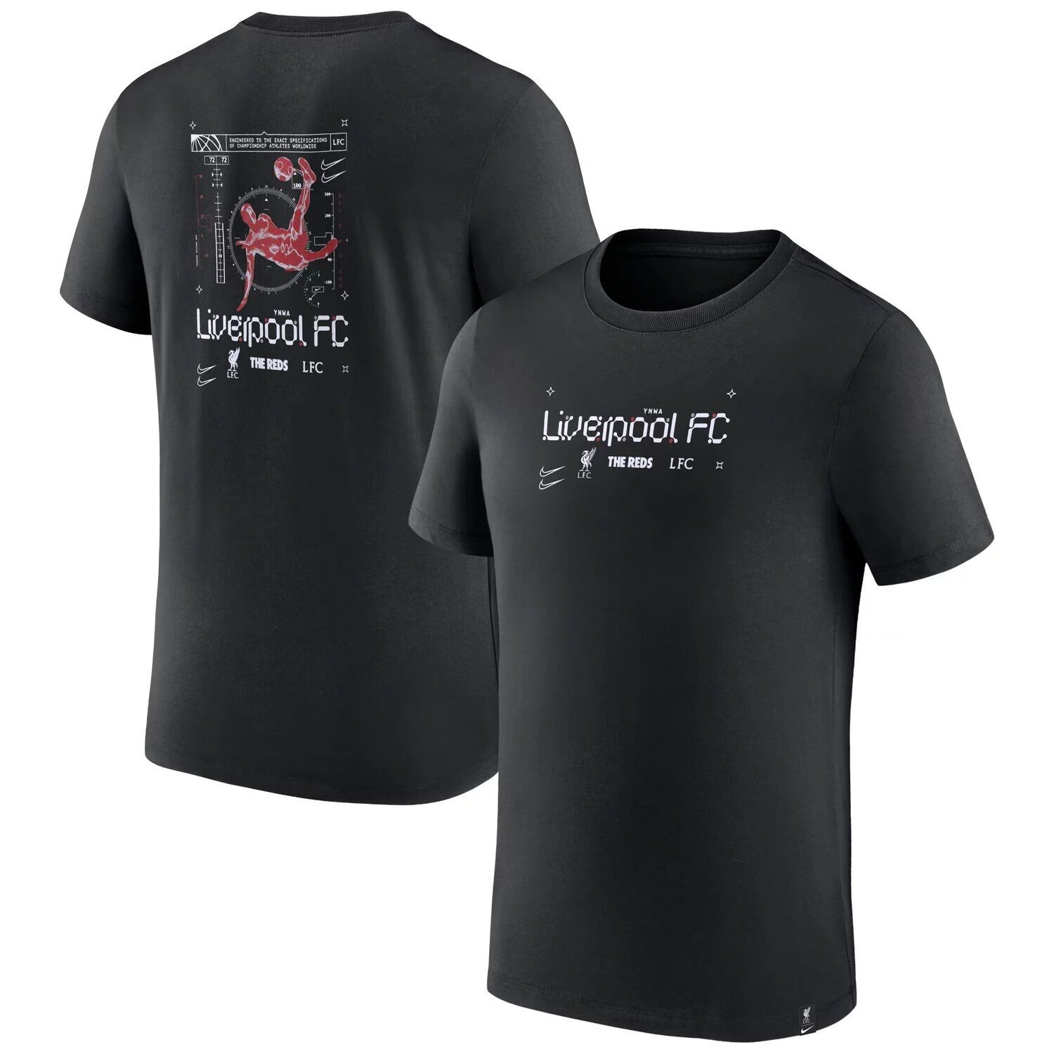 

Мужская черная футболка Liverpool Air Traffic Nike, Черный, Мужская черная футболка Liverpool Air Traffic Nike