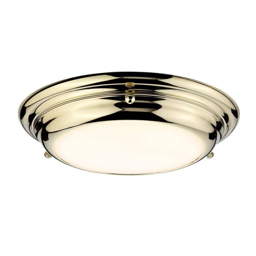 

Светодиодный потолочный светильник Welland из матовой латуни Elstead Lighting