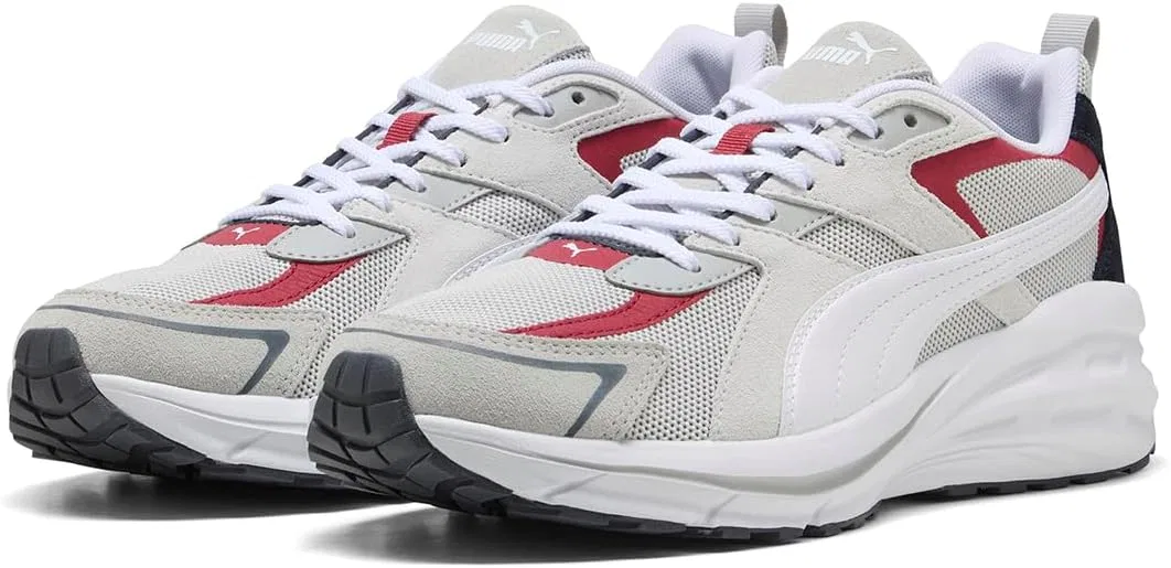 Кроссовки PUMA Unisex Hypnotic LS, Feather Gray Puma White Dark Crimson New Navy — фото 2