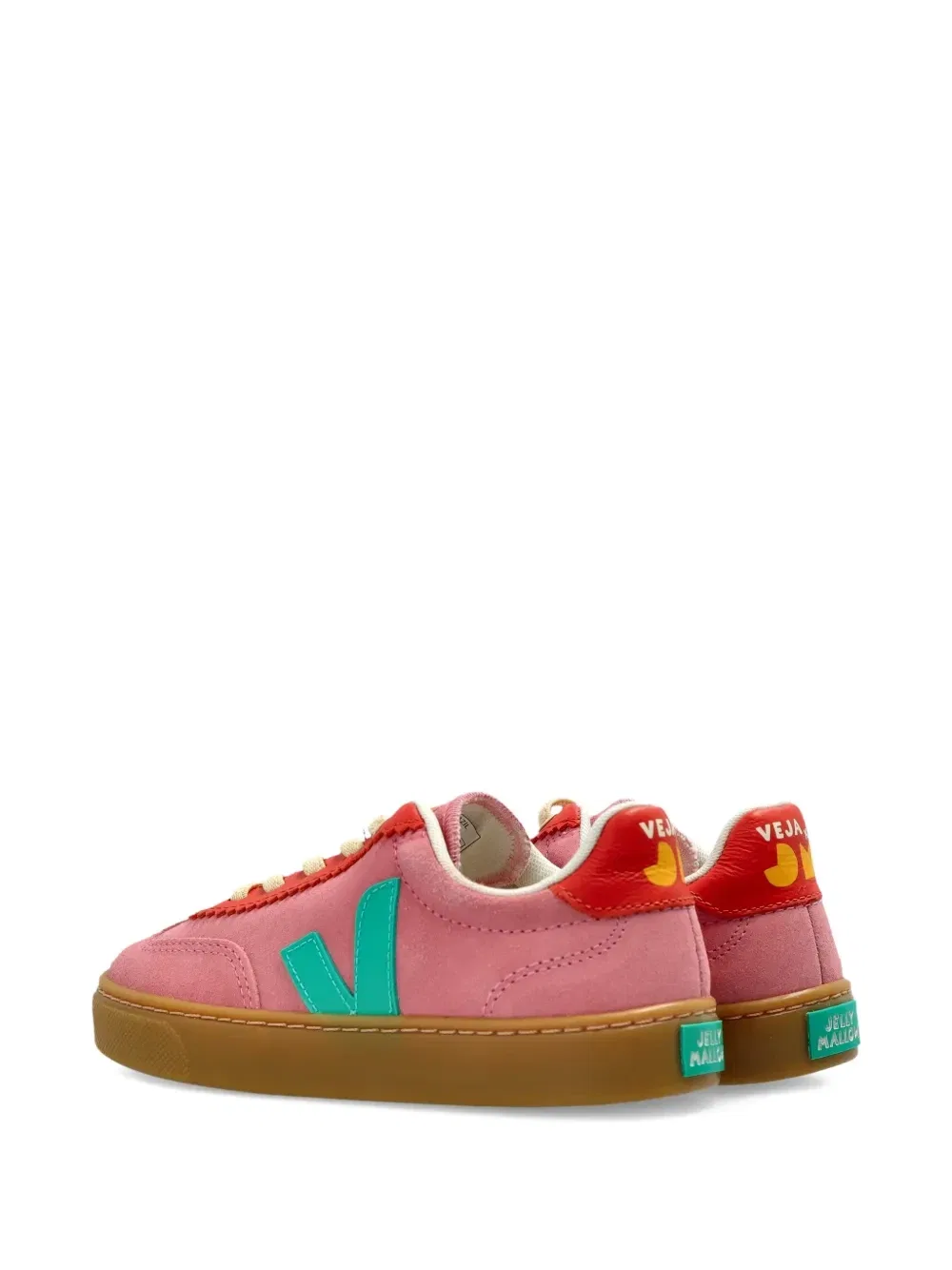 Кроссовки Volley из коллаборации с Jelly Mallow Veja Kids, розовый — фото 3