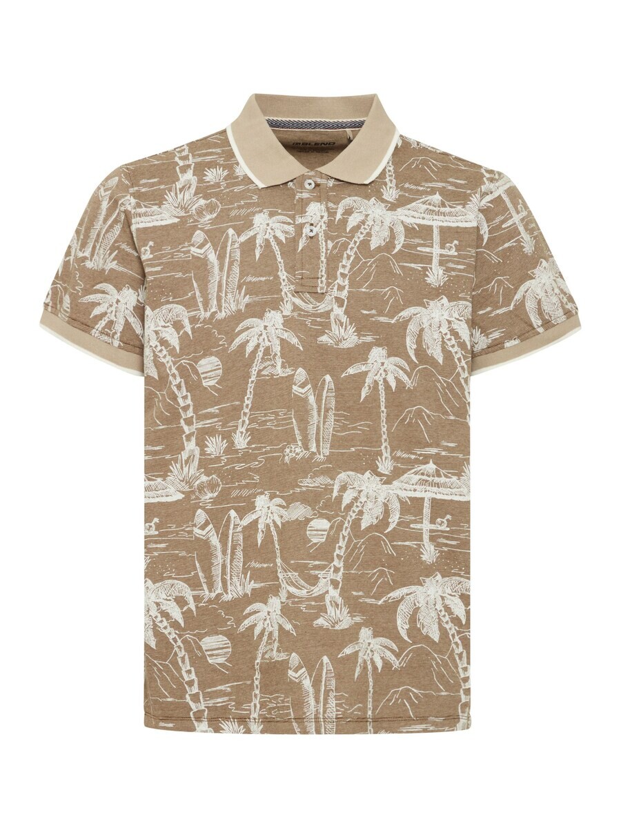 

Рубашка поло BLEND Shirt Polo, цвет beige/white