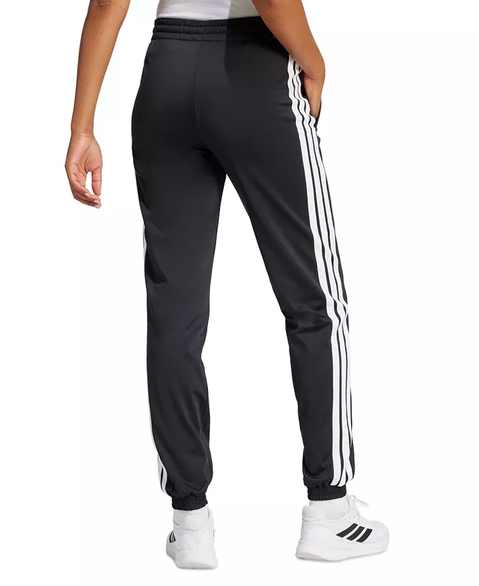 Женские трикотажные брюки с тремя полосками Track Pants adidas, черный — фото 2