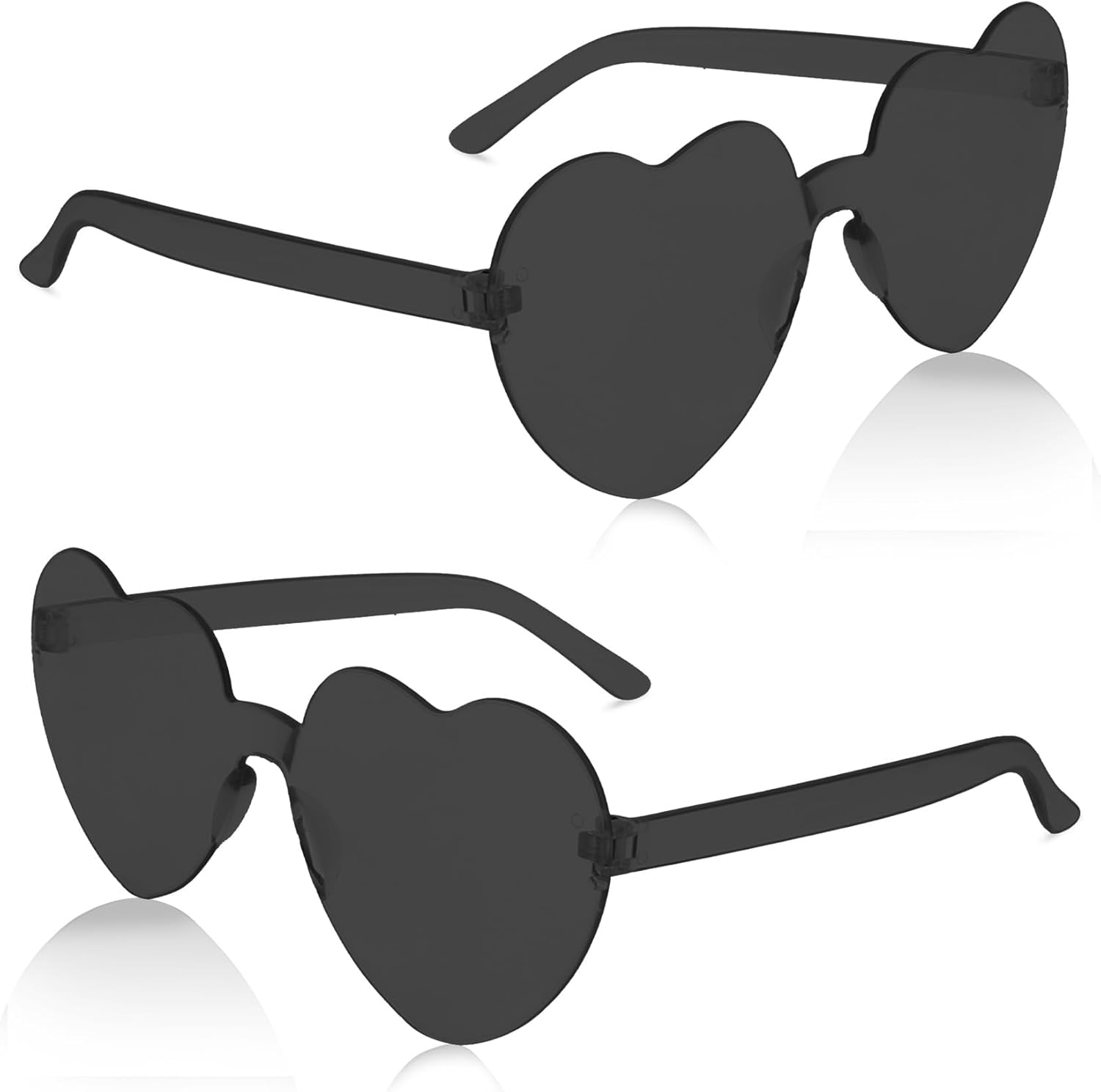 

Солнцезащитные очки в форме сердца, очки ко Дню святого Валентина, очки в форме сердца, аксессуары для девичника, вечеринки на Хэллоуин для женщин и мужчин Hisxierng, Black