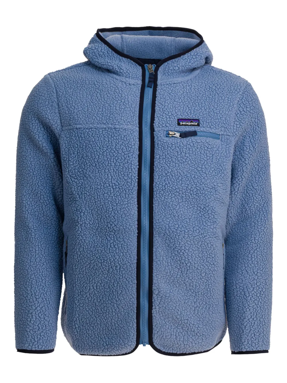 

Фактурная куртка с капюшоном Patagonia, синий