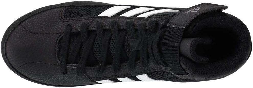 Мужские борцовские кроссовки Adidas HVC 2 для подростков, белый/черный — фото 4