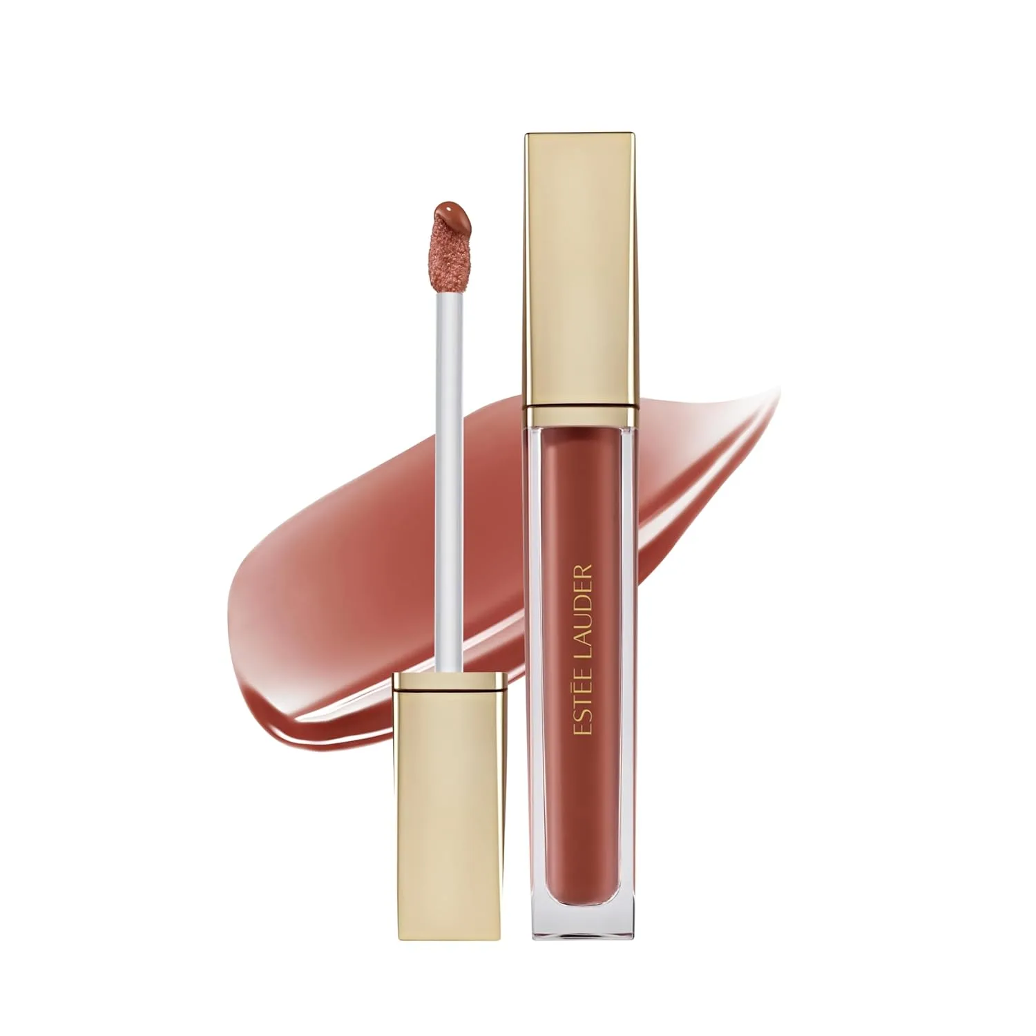 Масло для губ Estée Lauder Glossy Pout | Увлажняет и придает объем, с легким оттенком | Содержит гиалуроновую кислоту и витамин Е, 04 Maple Syrup - Warm Beige