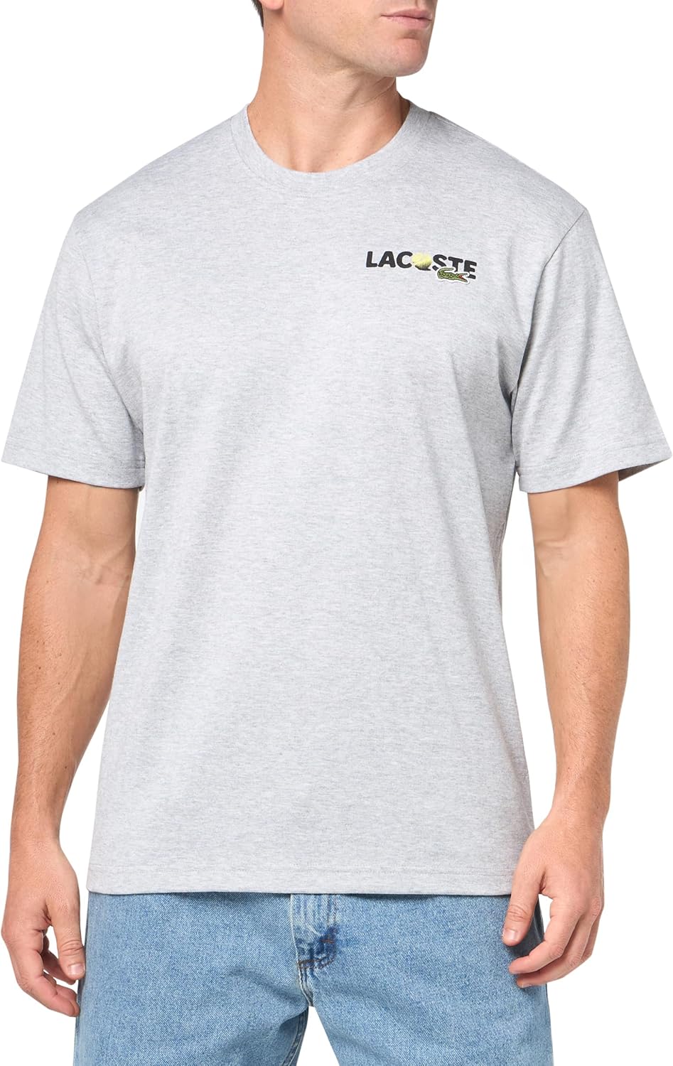 

Мужская футболка Lacoste Classic Fit с круглым вырезом и коротким рукавом с графическим принтом, Grey Animated, Серый, Мужская футболка Lacoste Classic Fit с круглым вырезом и коротким рукавом с графическим принтом, Grey Animated