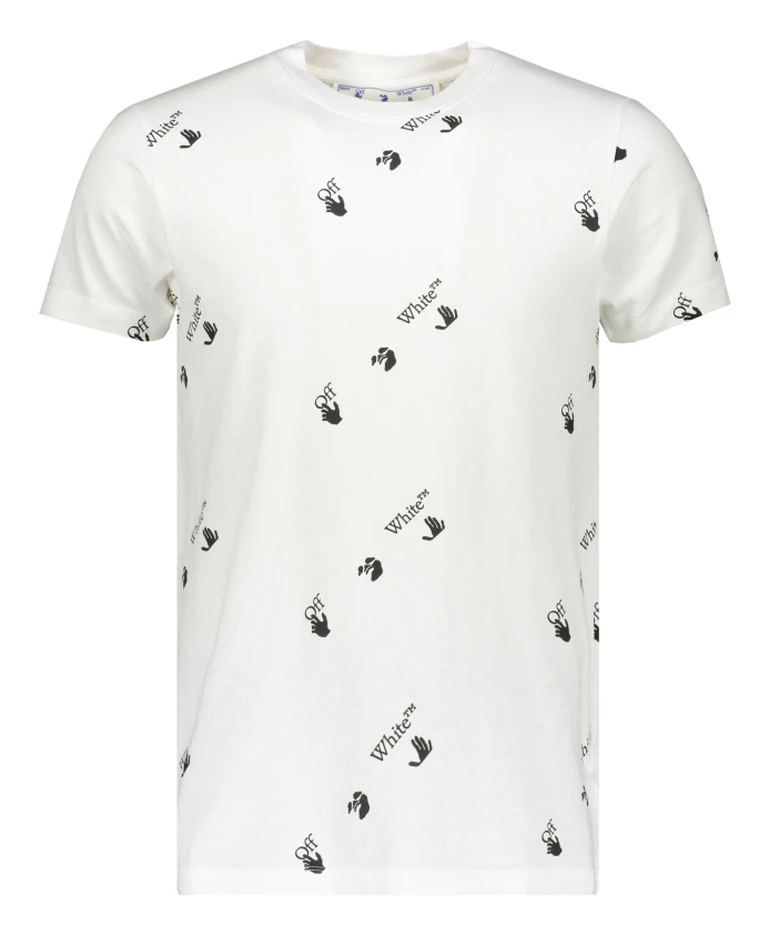 

Хлопковая футболка с логотипом Off White, белый