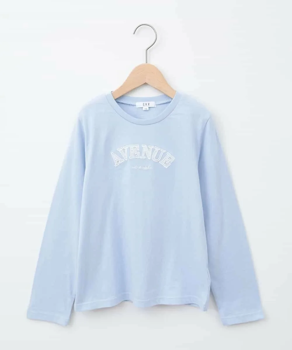 Футболка с длинным рукавом с логотипом разных расцветок A.V.V, Light blue