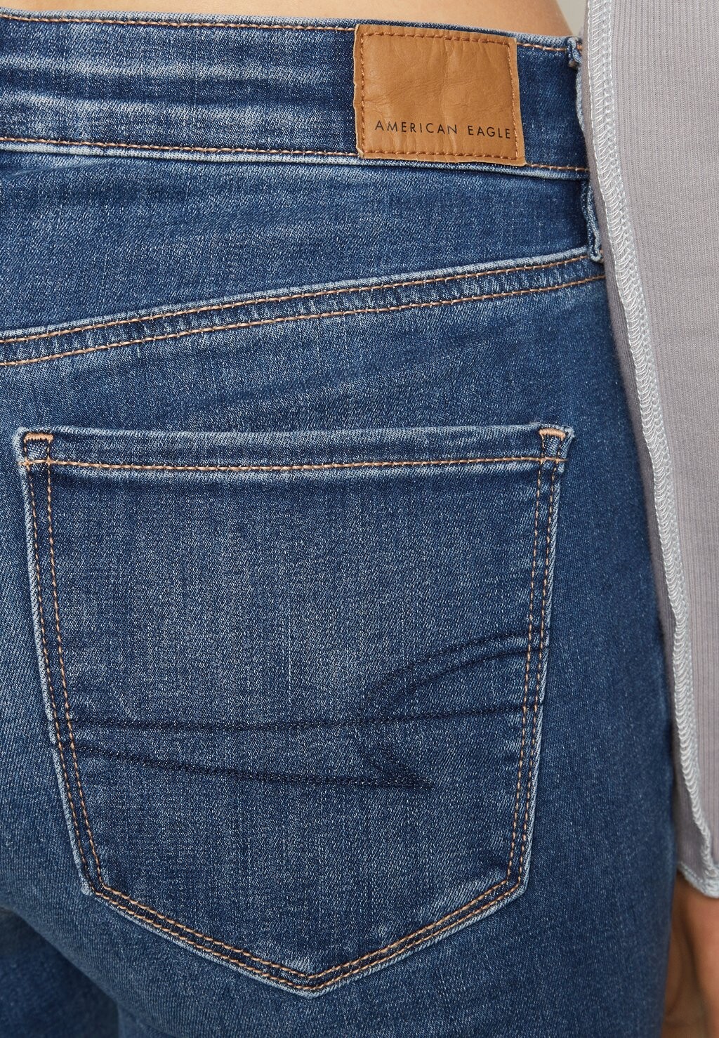 

Джинсы облегающие HIGH RISE American Eagle, синий деним