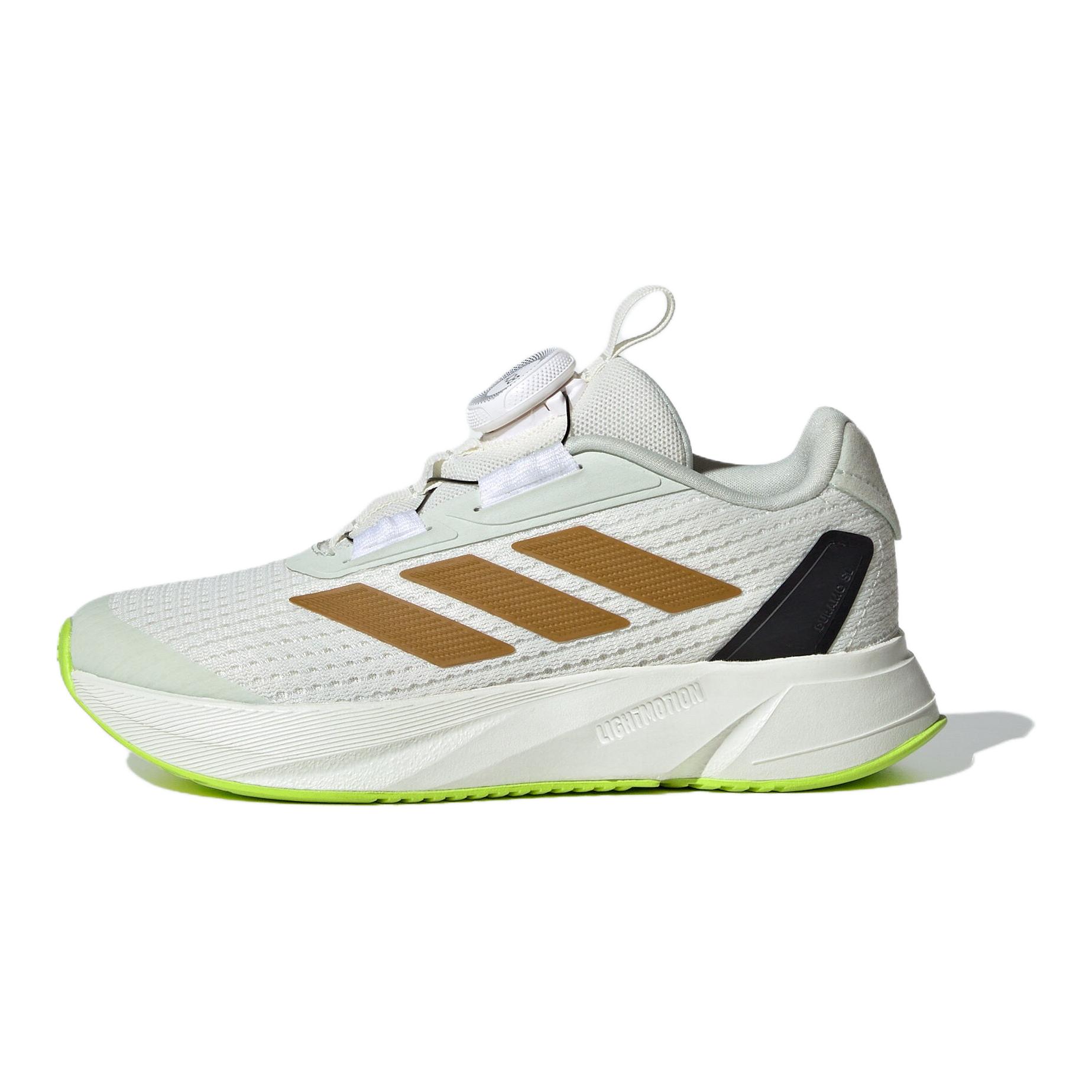 

Детские беговые кроссовки Adidas DURAMO SL устойчивые к истиранию дышащие низкие Jade White/Bronze Strata/Linen Green