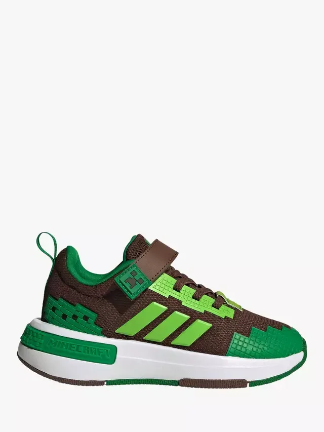 Детские профессиональные кроссовки для Minecraft, коричнево-зеленые adidas