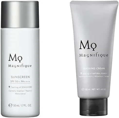Набор солнцезащитных средств SPF50+ PA+++++ и пенка для умывания 50 мл + 130 г Magnifique