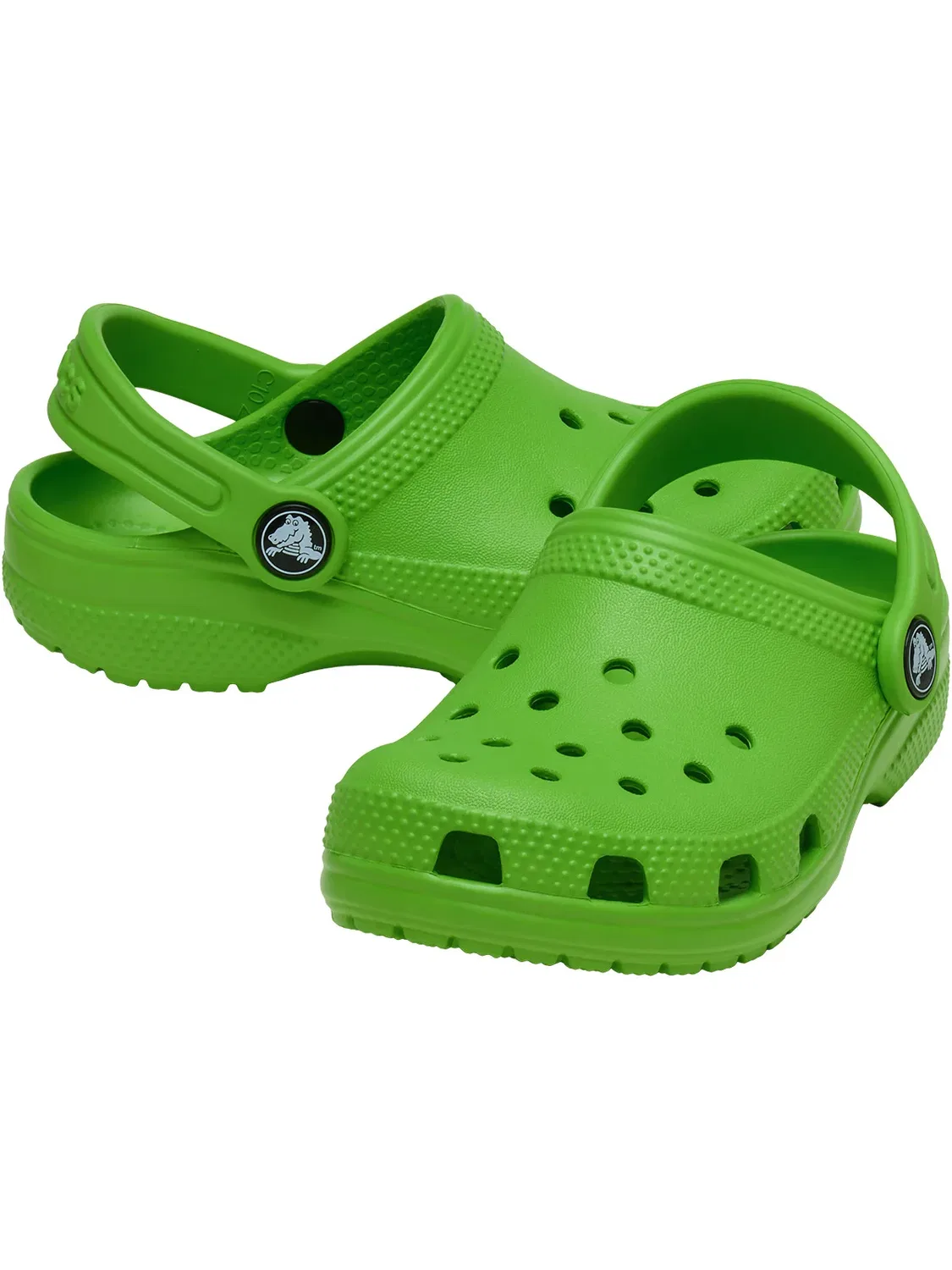 Клог детский, дышащий, Crocs, зеленый — фото 3