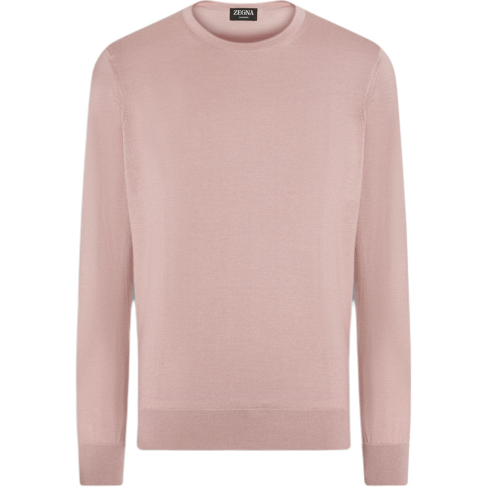 

Zegna Crewneck Sweater Ermenegildo Zegna, светло-розовый