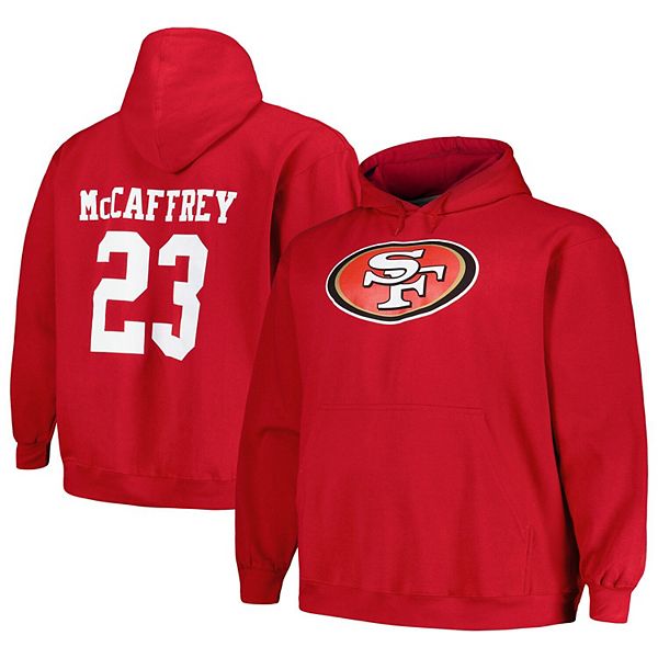 

Толстовка с капюшоном мужская fanatics christian mccaffrey scarlet san francisco 49ers big & tall Unbranded