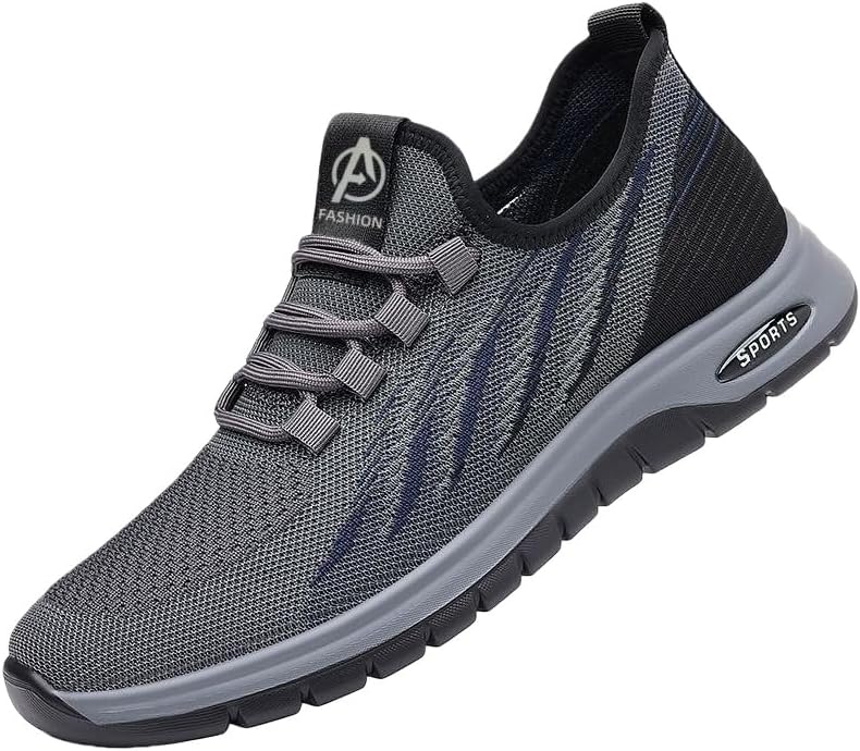 

Мужские повседневные спортивные кроссовки для бега весна/лето - дышащие и удобные - для прогулок и поездок на работу Fusecottc, серый