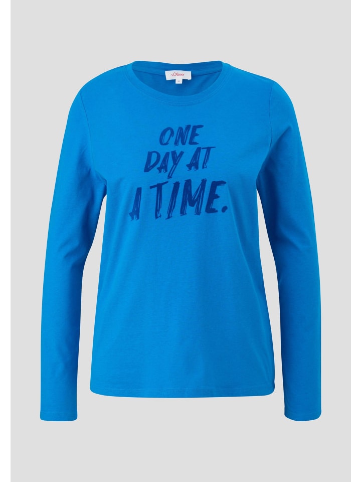 

s.Oliver Лонгслив 55D1 королевского синего цвета