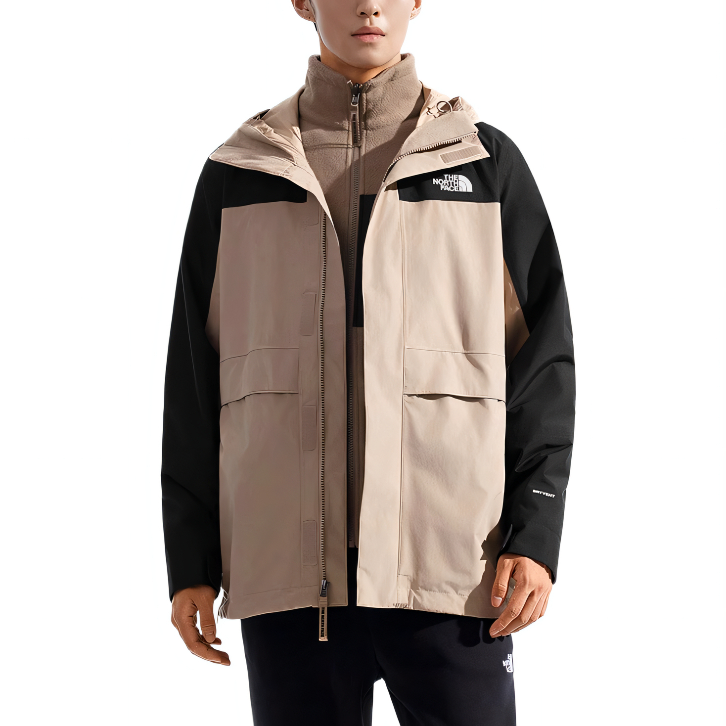 

THE NORTH FACE Городская исследовательская ветровка мужская утеплённая непромокаемая, Brown