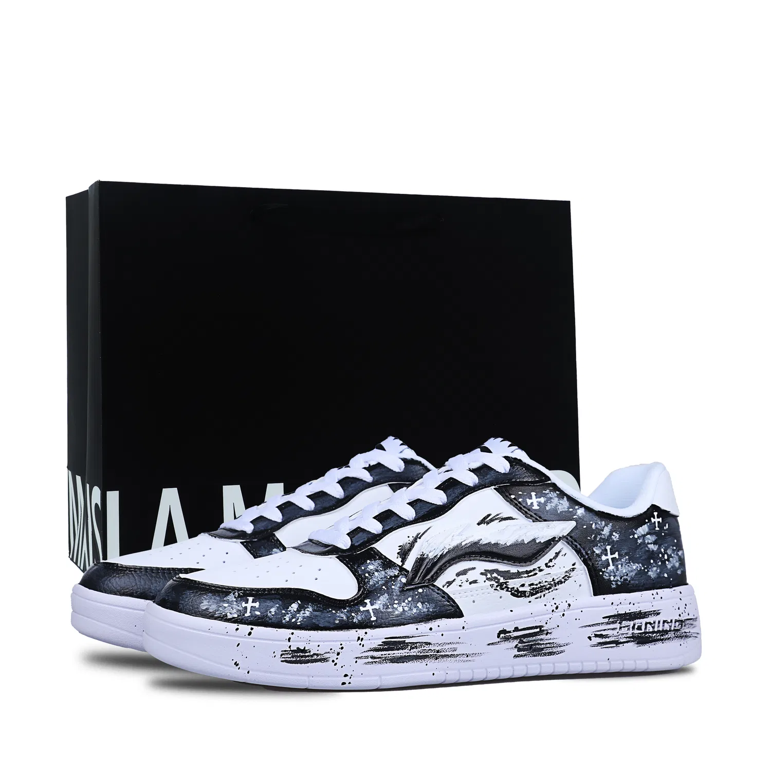 Кроссовки для скейтбординга Li Ning Floating Boat Black White