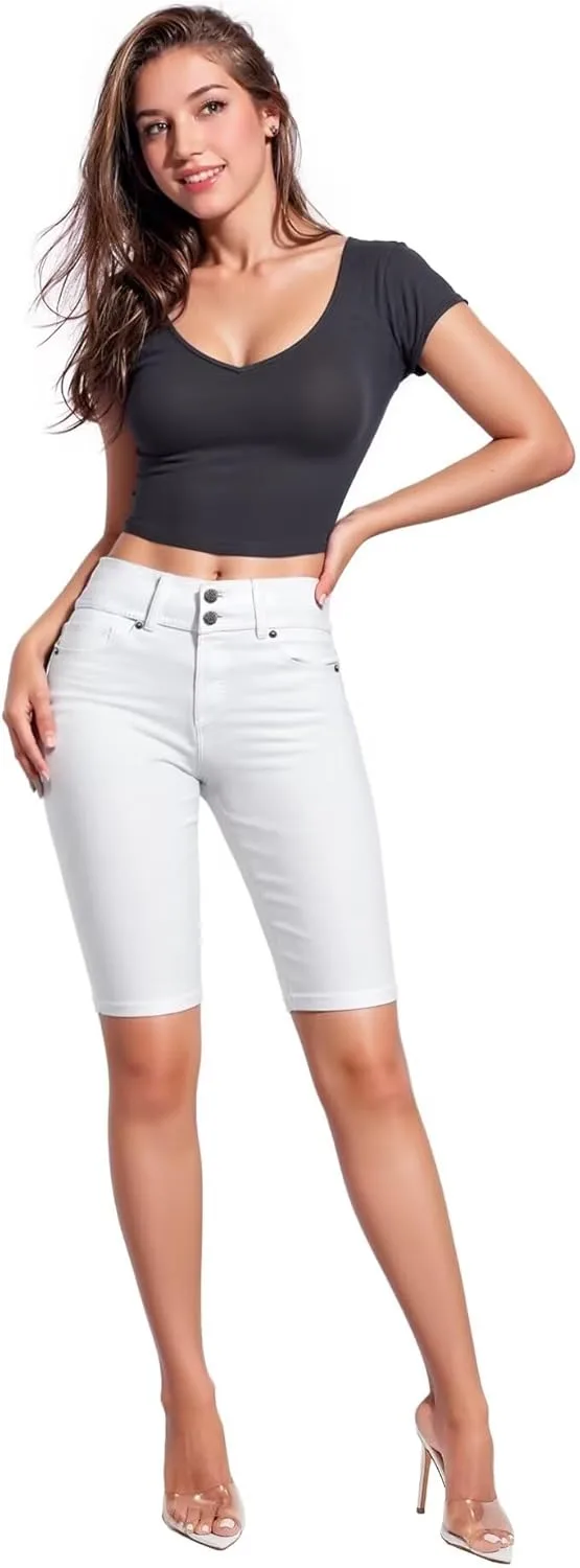 

Женские джинсовые бермуды Hybrid & Company с эффектом подтяжки ягодиц V2