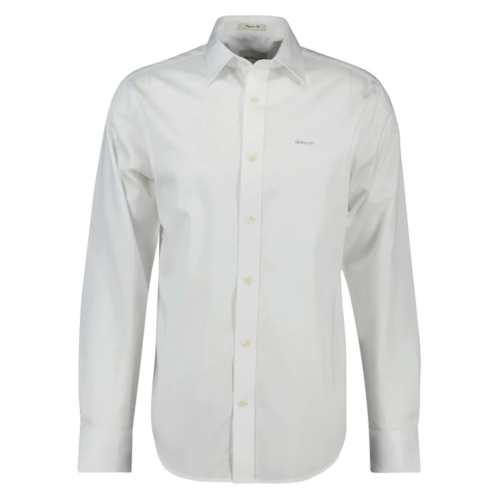 

Рубашка с длинным рукавом Gant Sateen Regular, белый