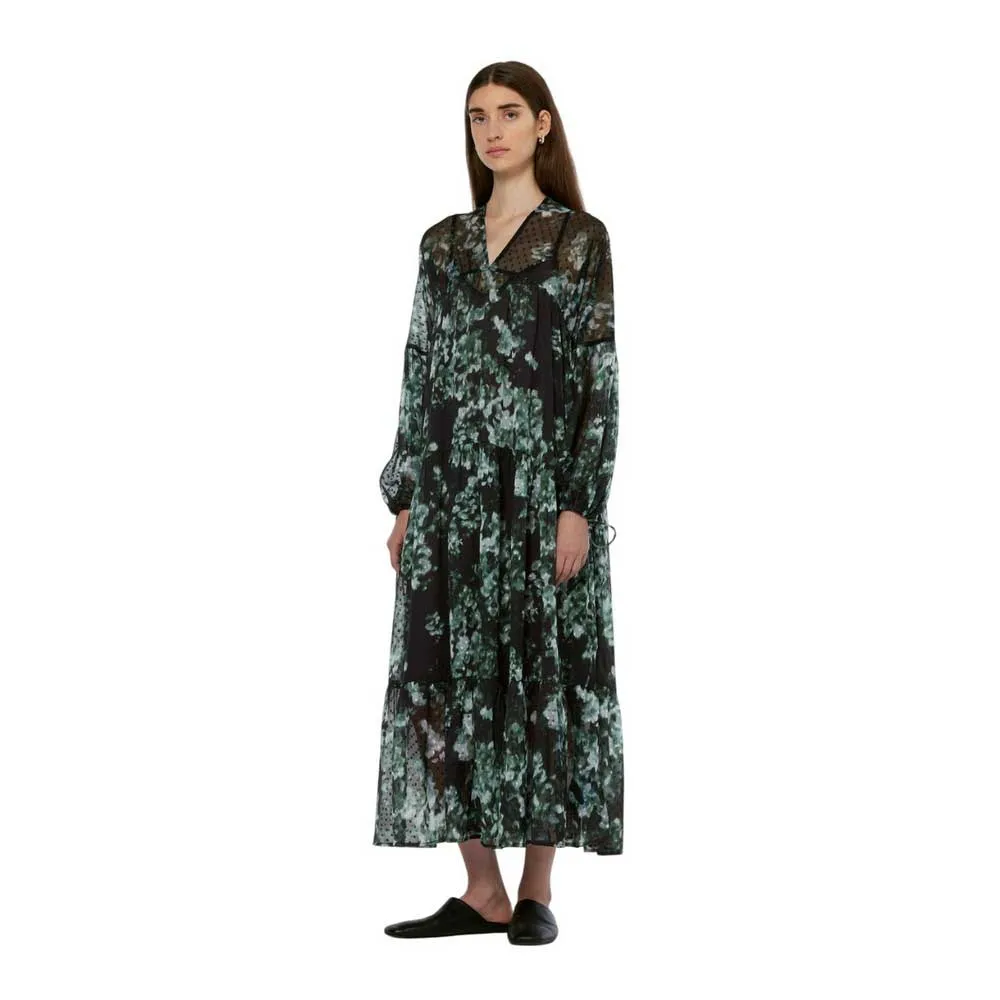 

Платье Scotch & Soda 179580 long sleeve midi, зеленый
