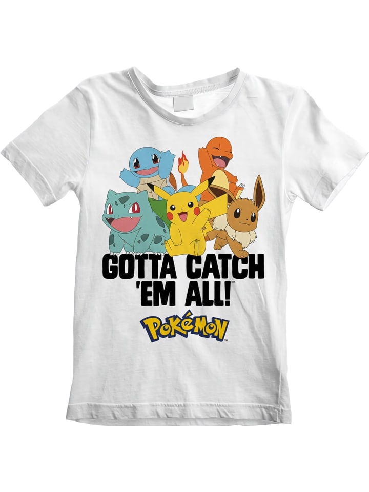 

Футболка Gotta Catch Em All Kids T-Shirt белого цвета Pokémon, Белый, Футболка Gotta Catch Em All Kids T-Shirt белого цвета Pokémon
