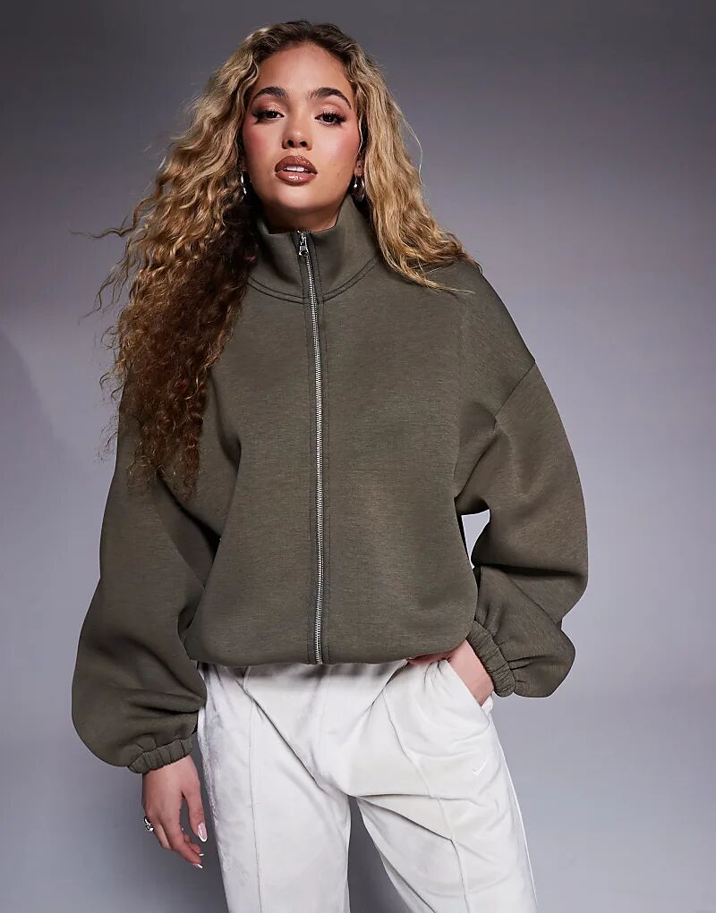 

Толстовка с застежкой-молнией для подводного плавания цвета хаки ASOS DESIGN