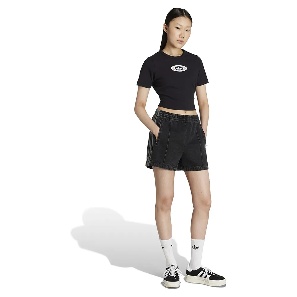 Футболка с коротким рукавом adidas Originals Campus 2000 Back Cut Out Rib, черный — фото 3