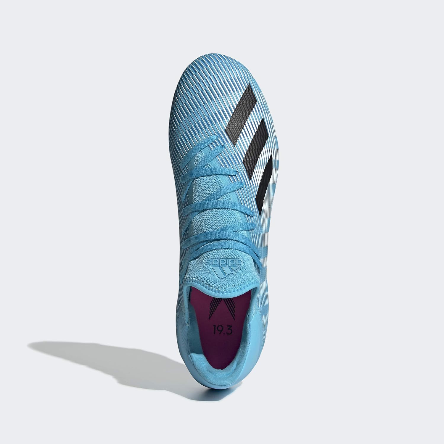 Кроссовки adidas Kids' X 19.3 Fg J, черный/розовый — фото 4