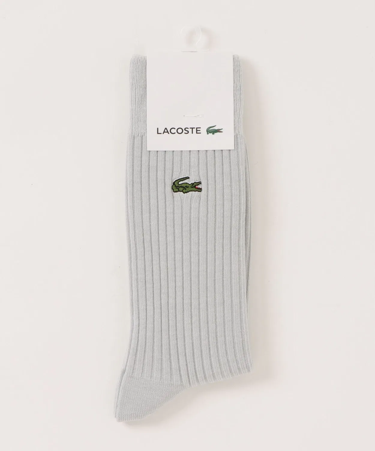 Носки Lacoste 3×2 rib crew светло-серые
