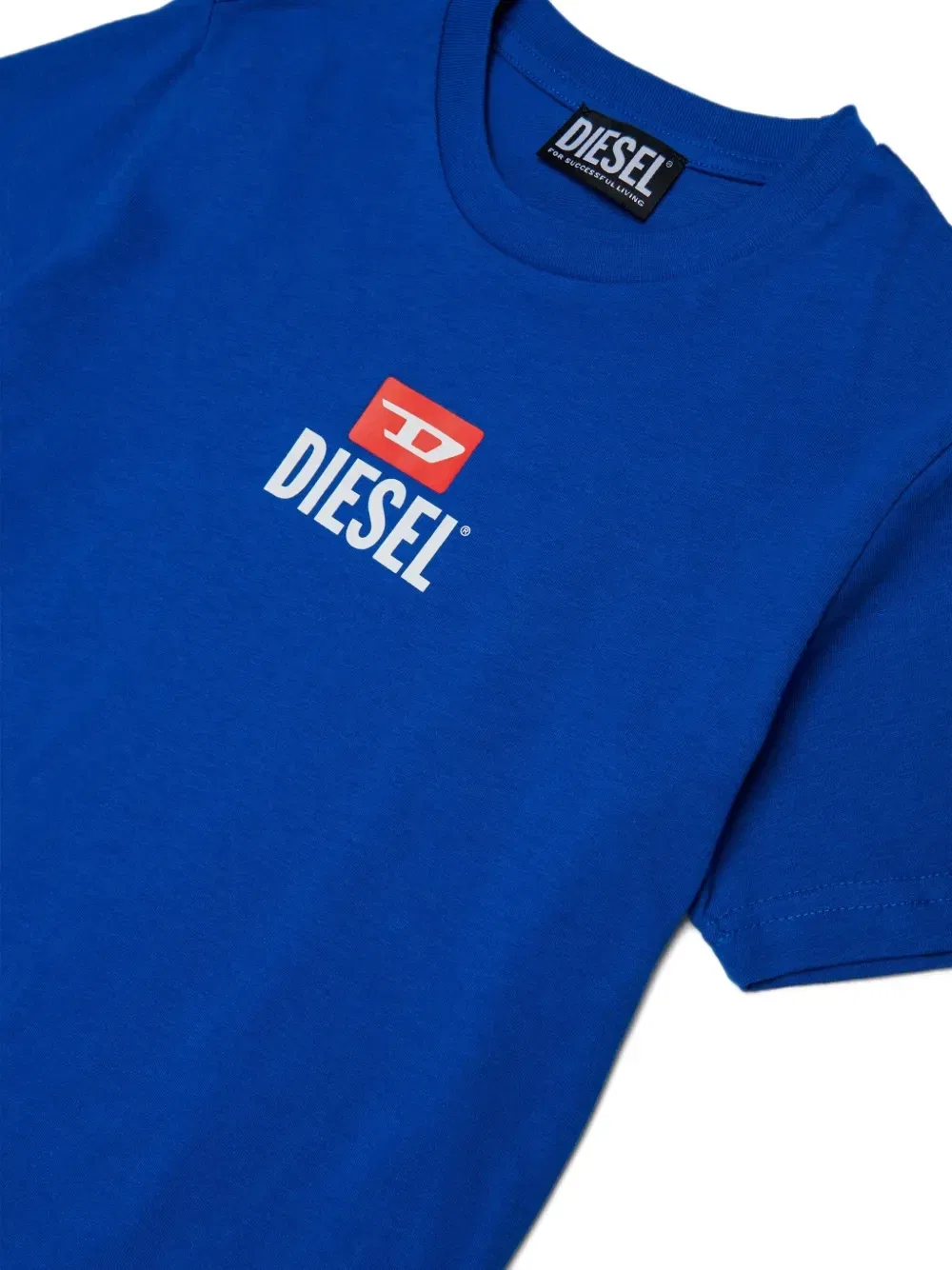 Комплект из топа и шорт с кулиской Diesel Kids, синий — фото 3