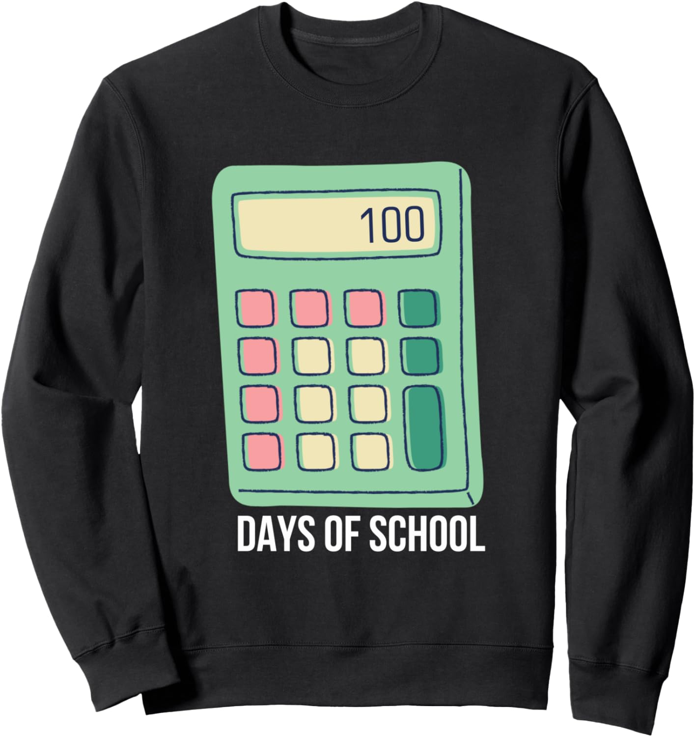 

Забавная толстовка с надписью «100 дней в школе» и изображением калькулятора, посвященная 100-летию Surprise For Son & Daughter, черный