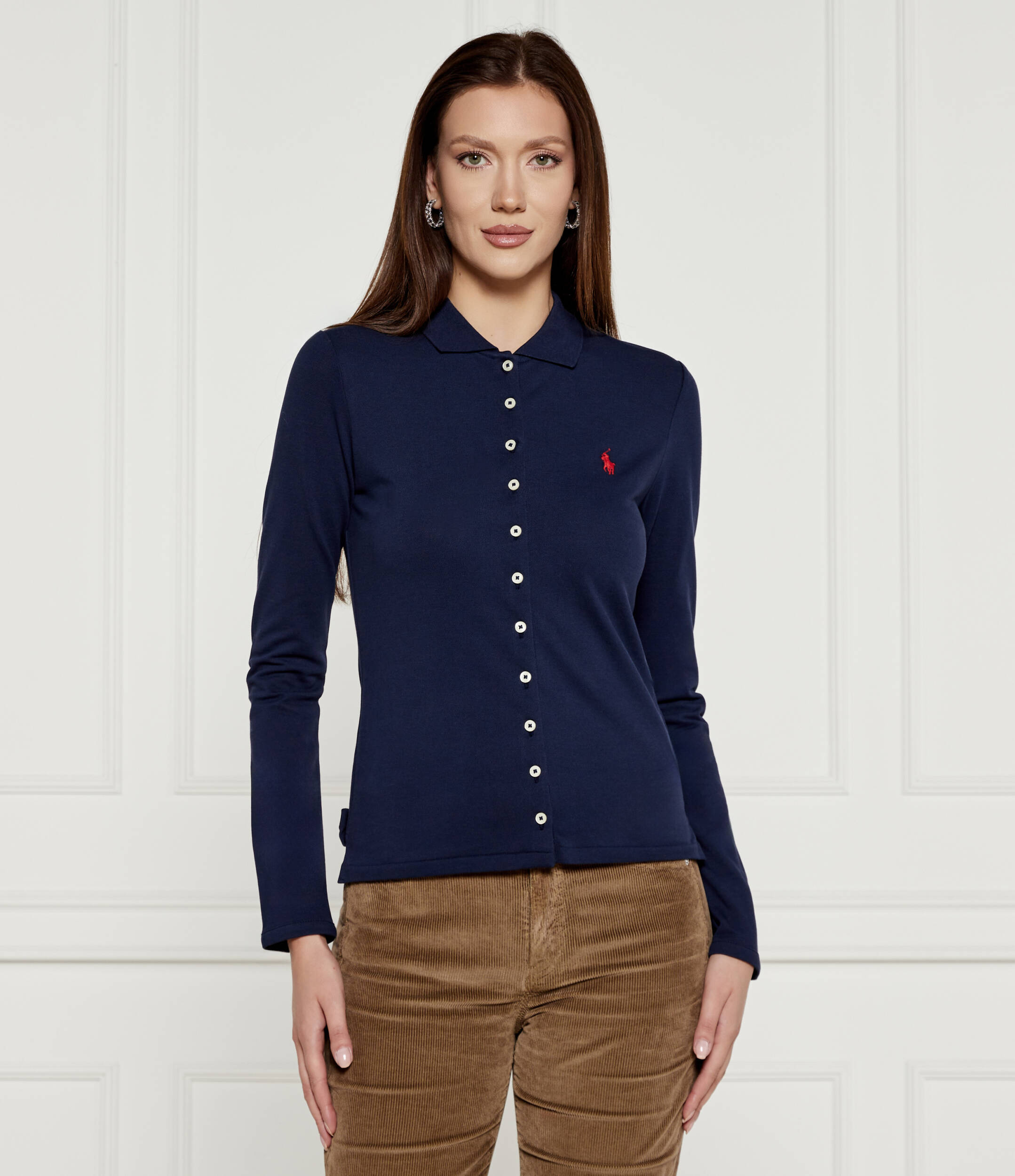 

Рубашка POLO RALPH LAUREN Slim Fit, темно-синий