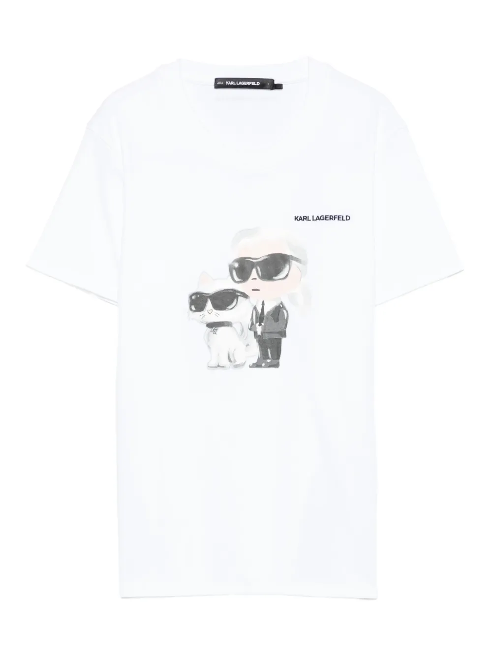 

Футболка с принтом KARL LAGERFELD, белый