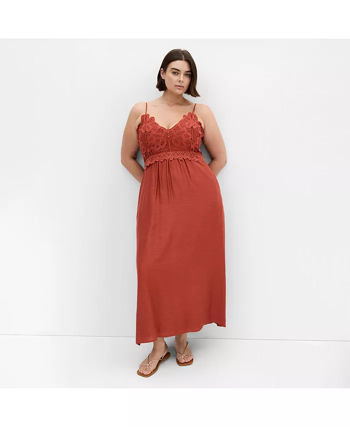 

Платье макси Plus Size Martina CITY CHIC, красный