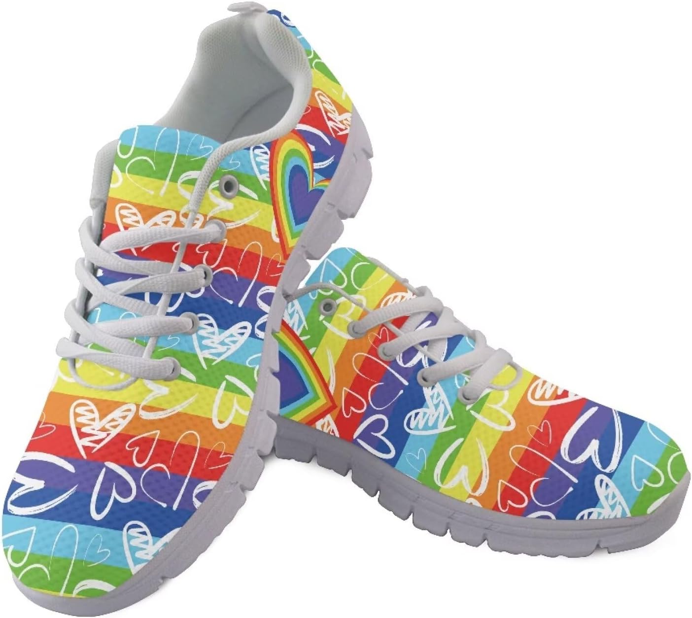 

Кроссовки для бега AmzPrint для мужчин с белой подошвой, теннисные кроссовки для мужчин, спортивная обувь для фитнеса, размер 6.5-13.5 US