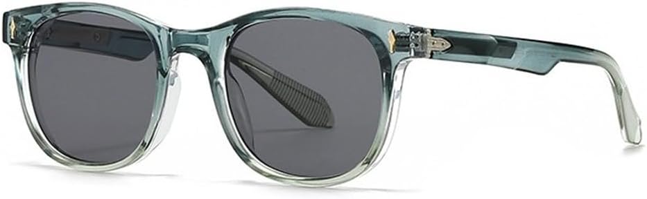 

Винтажные овальные солнцезащитные очки для женщин, модные солнцезащитные очки с заклепками для мужчин, синие солнцезащитные очки в стиле панк, солнцезащитные очки UV400 SKFGNX, Green Grey