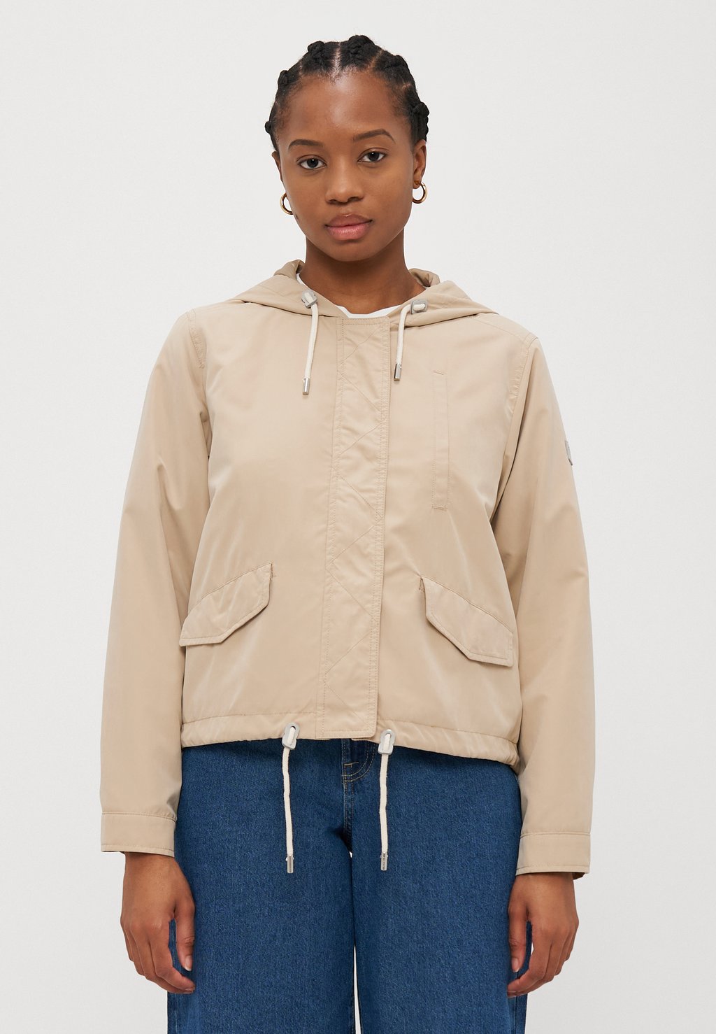 

Летняя куртка ONLSKYLAR HOOD SPRING JACKET ONLY Petite, светло-серый