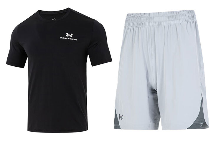 

Мужская повседневная спортивная одежда Under Armour, цвет Black+Gray