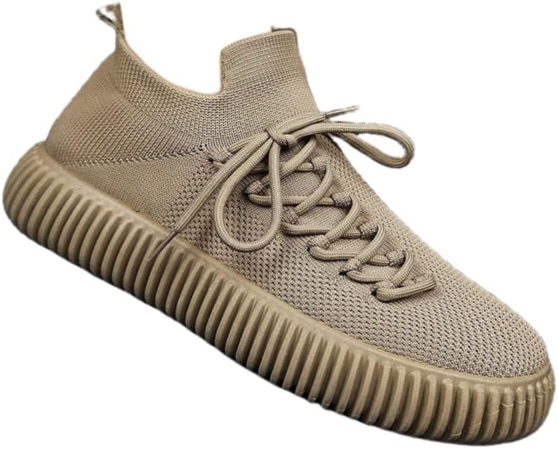 

Мужские однотонные парусикроссовки HoaloX, удобные, на резиновой подошве, на шнуровке, хаки