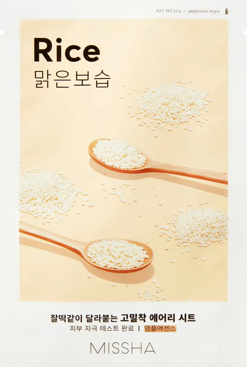 

Тканевая маска Airy Fit Rice 1 шт. Missha