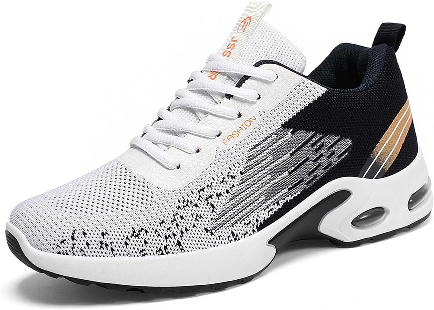 

Мужские дышащие легкие кроссовки для ходьбы, бега, тренажерного зала, повседневного ношения, удобные спортивные туфли без шнурков Generic, черный