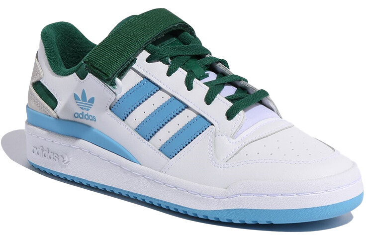 Кроссовки Adidas Originals Forum Low White Blue Green — фото 3