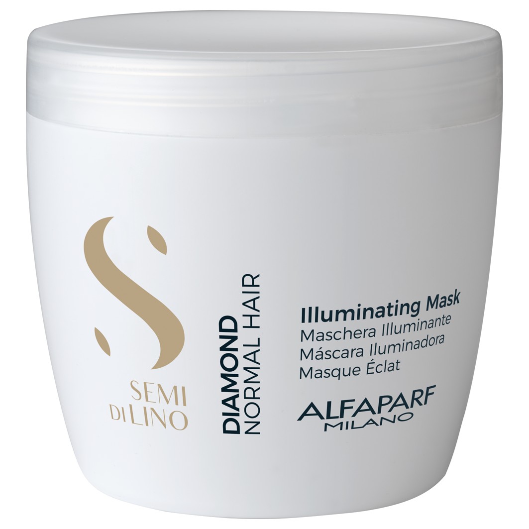 

Маска для волос semi di lino diamond illuminating mask Alfaparf Milano, объем 500 мл