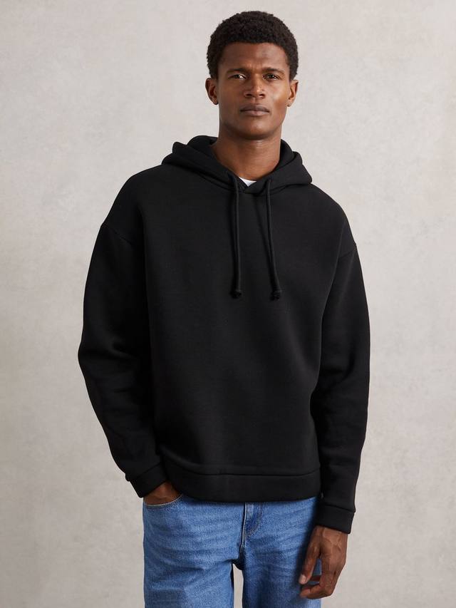 

Сильвестро худи из хлопковой смеси Reiss, Black